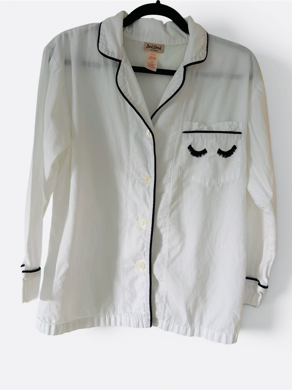 BedHead Pajamas White Eyelash Cotton Pajama Set XS - Picture 3 of 7